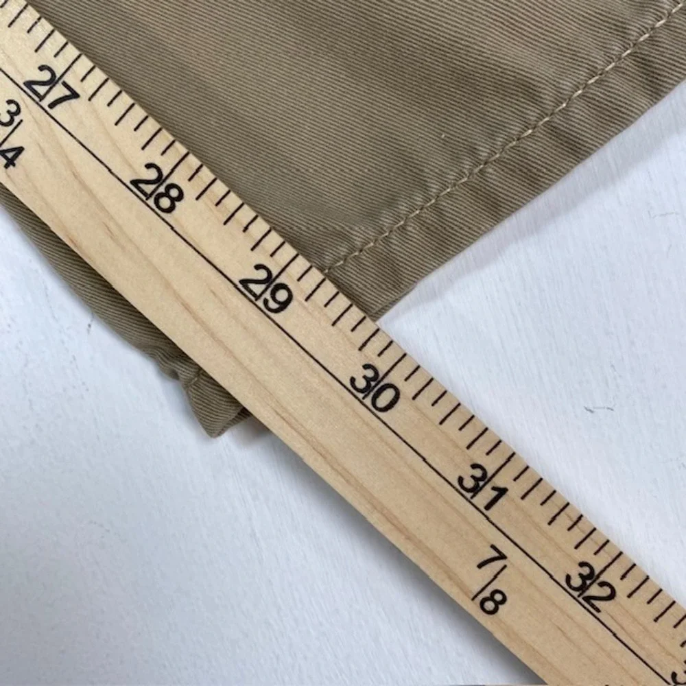 Polo Ralph Lauren 650 Straight Fit Khaki Chino Pants Mens‎ 34x30 Flat Front